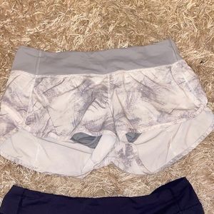 White Lululemon Speed Short Size 6
